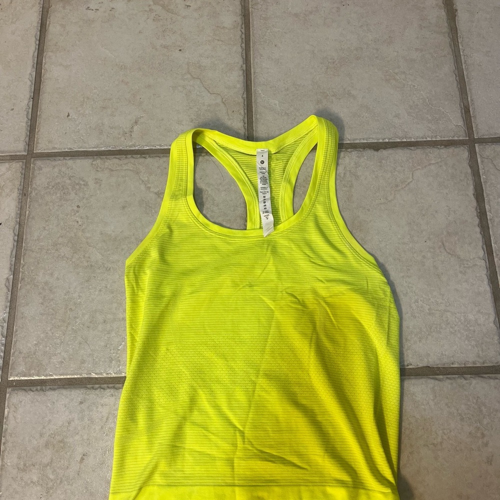 Lululemon Women's Neon Yellow Tank Top